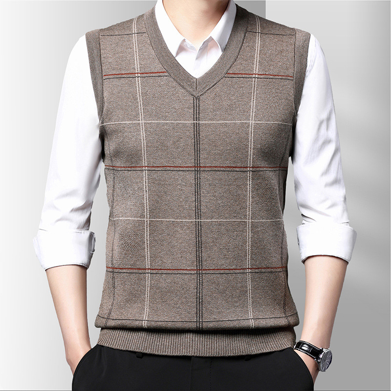 Winter Clothing Men Style - Autumn Winter Men's Pullover Knitted Vest