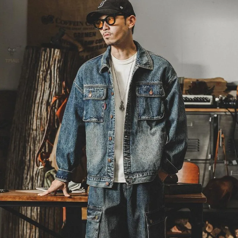 Trendy Loose Denim Jackets Man - огляд і ціна Winter Clothing Men Style