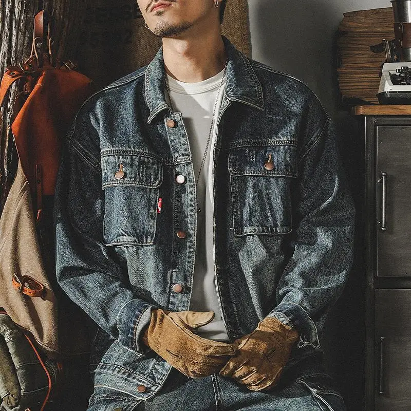 Trendy Loose Denim Jackets Man - огляд і ціна Winter Clothing Men Style