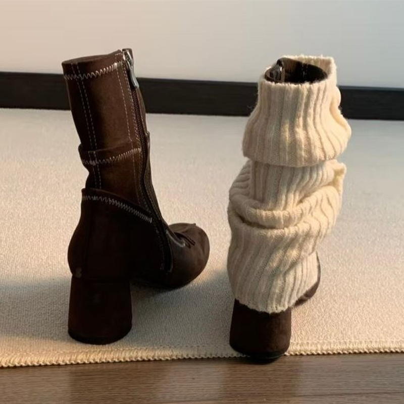 Bow High Heels Women Boots New - огляд і ціна Winter Clothing Ladies