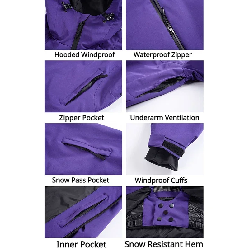 Men's Winter Outdoor Ski Wear  - огляд і ціна Ski Pants Waterproof