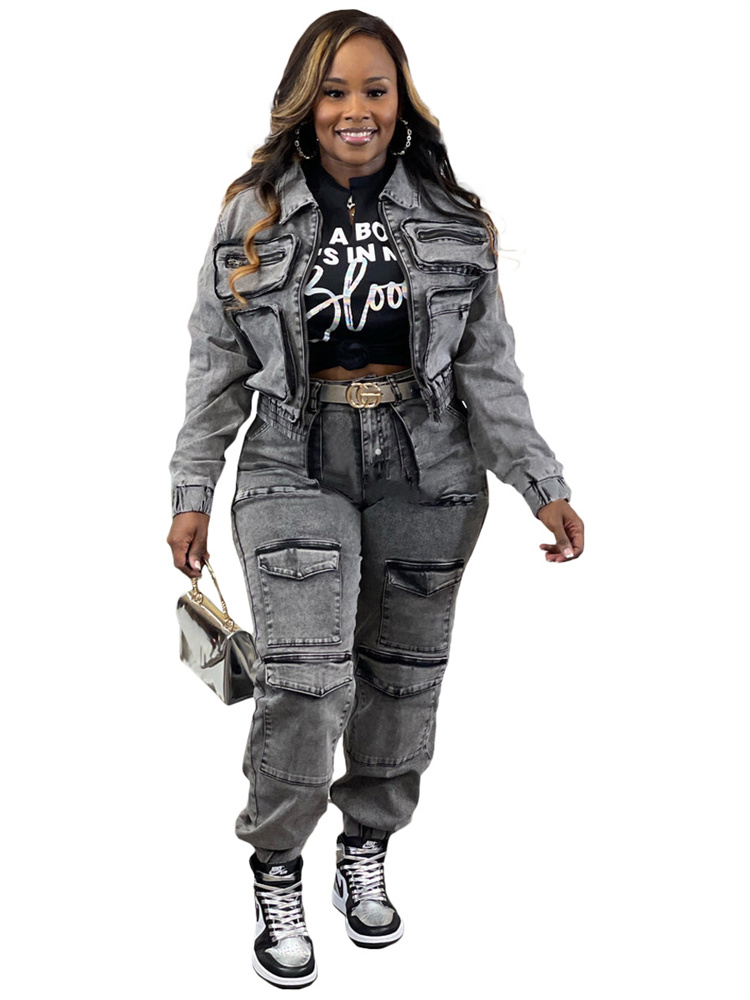 Wmstar Denim Two Piece Set Wom - огляд і ціна Winter Clothing Sale