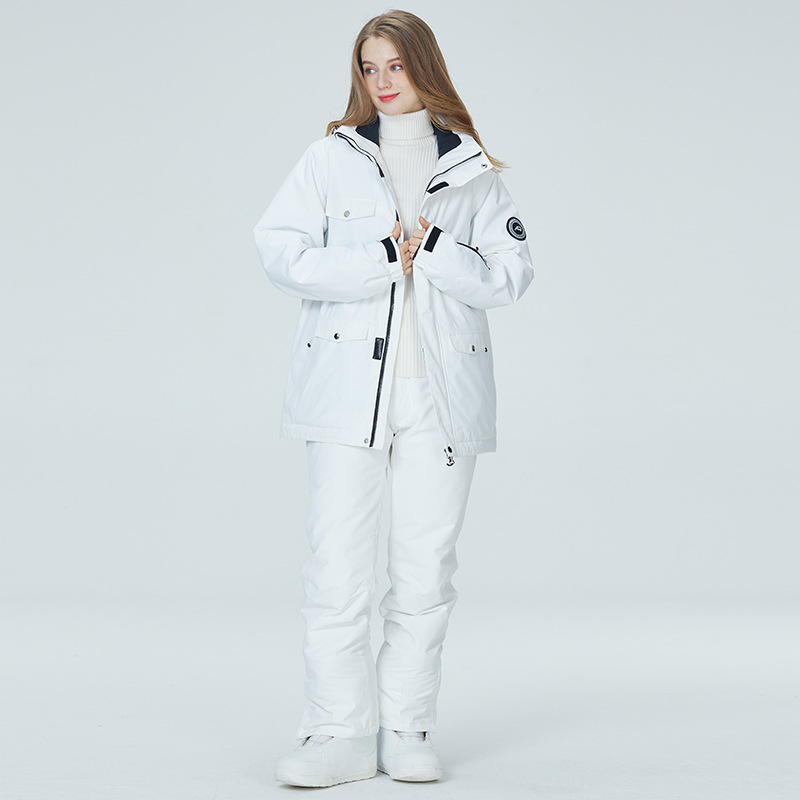 10K Pure White Ski Suit for Wo - огляд і ціна Ski Pants Waterproof