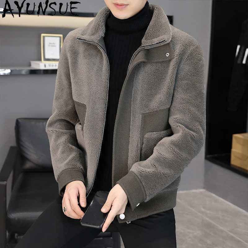 AYUNSUE Winter 100% Wool Coats - огляд і ціна Winter Clothing Men Style