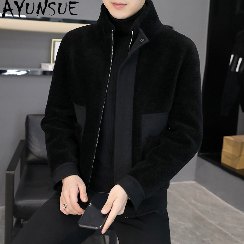AYUNSUE Winter 100% Wool Coats - огляд і ціна Winter Clothing Men Style