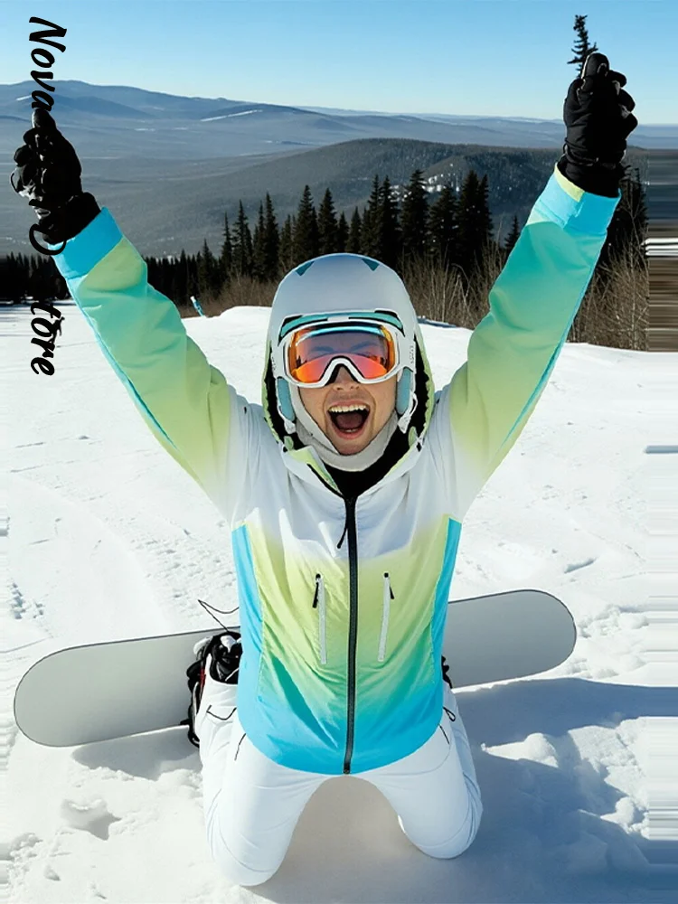 Women's Winter Ombre Ski Jacke - огляд і ціна Ski Pants Waterproof