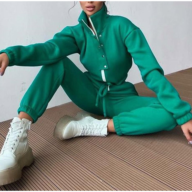 Casual Stand Collar Jumpsuits  - огляд і ціна Winter Clothing Sale